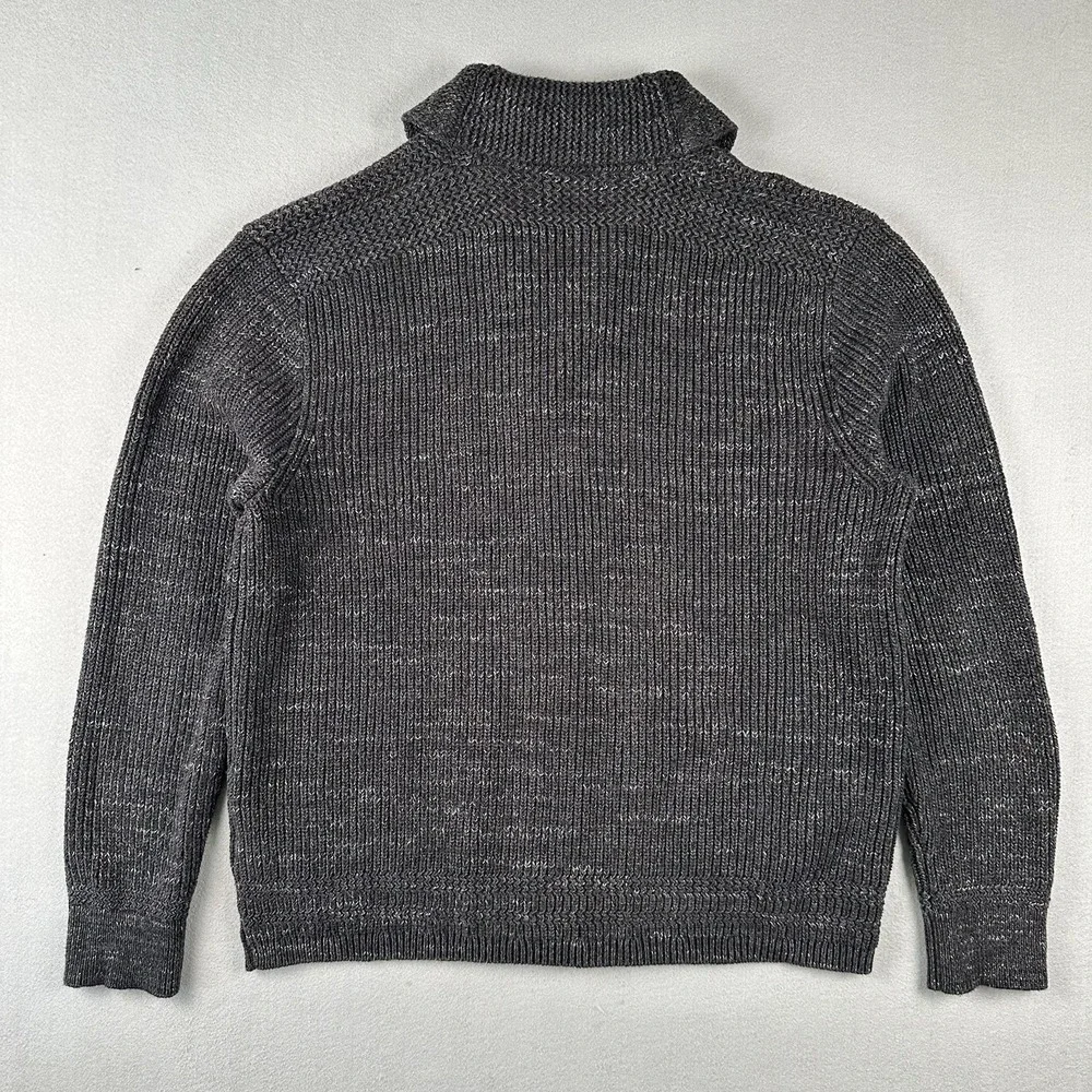 Polo Ralph Lauren Shawl Collar Cardigan Sweater Men's XL Heathered Gray Knit